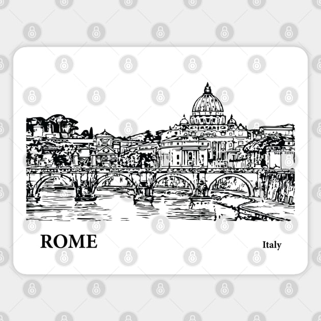 Rome Italy Magnet by Lakeric